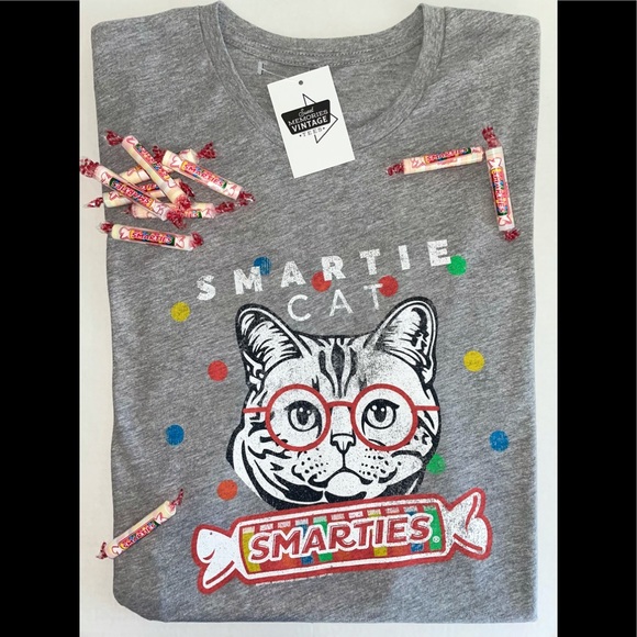 Smarties® SmartieCat Unisex Grey Shirt - Picture 7 of 7